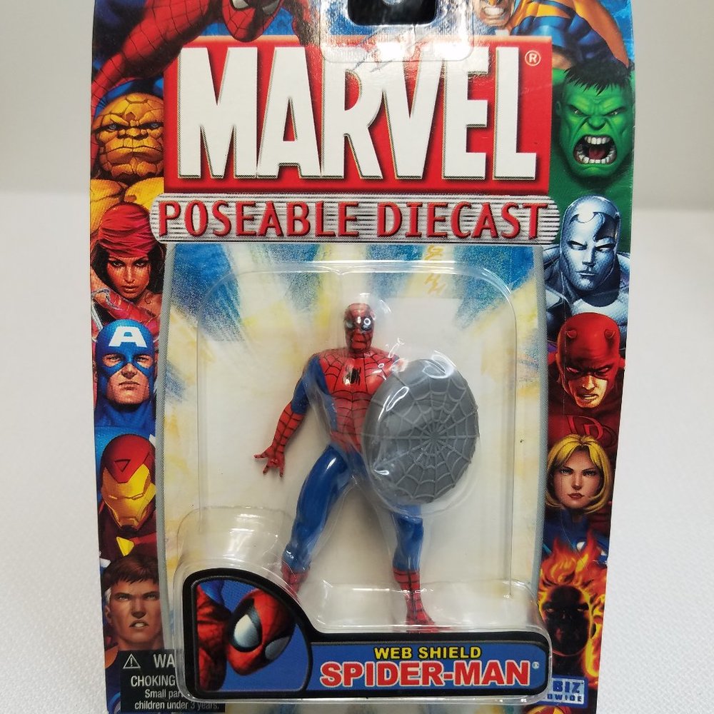 Toy Biz MarvelUniverse Poseable Die-Cast Spiderman